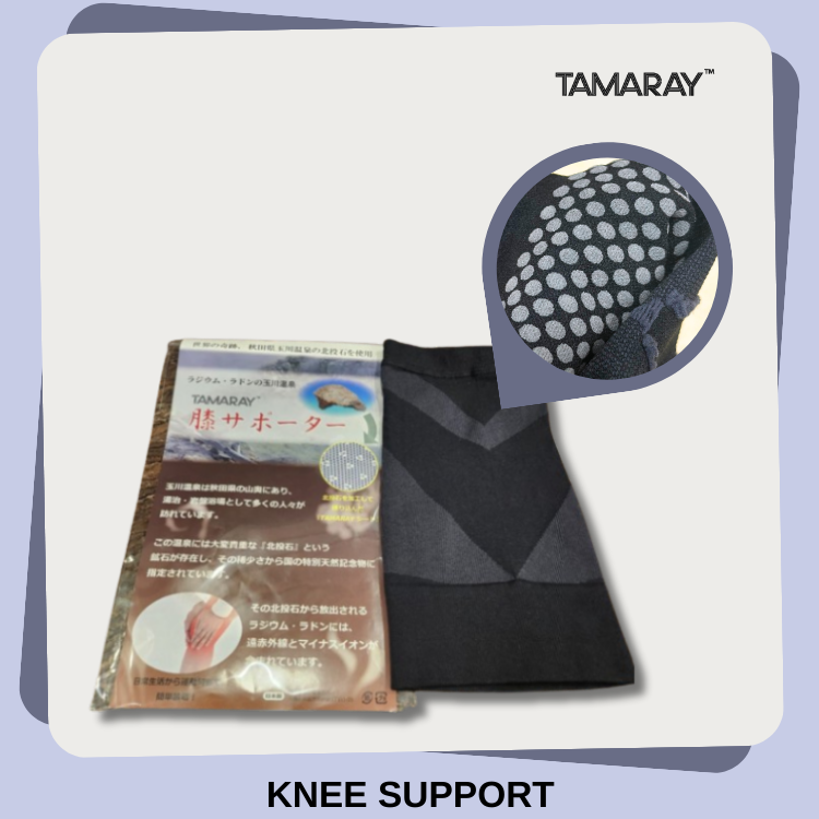 TAMARAY NEGATIVE ION KNEE SUPPORT 1PCS BLACK